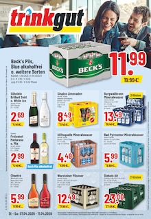 Mineralwasser im aktuellen Trinkgut Prospekt (Essen) Mineralwasser im Trinkgut Prospekt "Aktuelle Angebote" mit 10 Seiten (Essen)