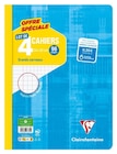 Promo Lot de 4 cahiers de 96 Pages séyès Clairefontaine 24 x 32 cm Modèle aléatoire à 13,99 € dans le catalogue Fnac à Libourne