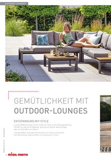 Ecksofa im Möbel Martin Prospekt "Wohnfühl-Ideen für Balkon und Garten!" mit 48 Seiten (Frankfurt (Main))