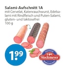Aufschnitt im V-Markt Prospekt Salami-Aufschnitt 1A von Stockmeyer im aktuellen V-Markt Prospekt für 1,99 €