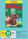 Céréales Coco Pops Chocos - Kellogg's - Intermarché Express Céréales Coco Pops Chocos - Kellogg's à 2,24 € dans le catalogue Intermarché Express