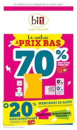 Prospectus Bi1, "La rentrée À PRIX BAS" à Saulieu et alentours, 24 pages, 12/08/2025 - 31/08/2025 Catalogue Bi1 "La rentrée À PRIX BAS" à Saulieu et alentours, 24 pages, 12/08/2025 - 31/08/2025