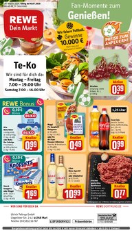 Cola im REWE Prospekt "Dein Markt" mit 32 Seiten (Marl)