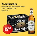 Aktuelle Krombacher Angebote bei Getränke Hoffmann in Oranienburg Aktuelles Pils Angebot bei Getränke Hoffmann in Oranienburg ab 15,99 €