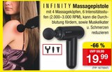 Massagepistole Angebote von INFINITY bei Zimmermann Laatzen für 19,99 €