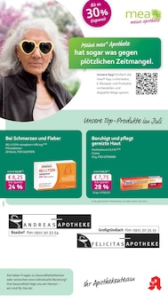 Aktueller mea - meine apotheke Prospekt "Unsere Juli-Angebote" für Nürnberg Aktueller mea - meine apotheke Prospekt für Nürnberg mit Seiten