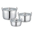 Lot de 3 faitouts empilables - BAUMALU en promo chez Carrefour Lot de 3 faitouts empilables - BAUMALU dans le catalogue Carrefour