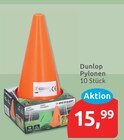 Pylonen von Dunlop im aktuellen budni Prospekt