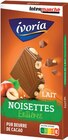 Tablette Chocolat Lait Noisettes Entières - IVORIA en promo chez Intermarché Super La Rochelle à 1,68 €