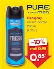 Deospray Angebote von Pure & Basic Men bei Netto Marken-Discount Hamburg für 0,85 €
