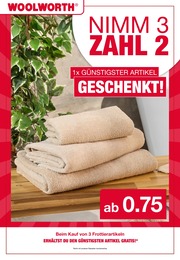 Woolworth Handtuch im Prospekt Woolworth Handtuch im Prospekt