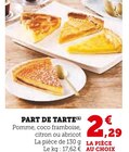 Part de tarte dans le catalogue U Express