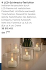 4 LED-Echtwachs-Teelichter im Tchibo im Supermarkt Prospekt 4 LED-Echtwachs-Teelichter von  im aktuellen Tchibo im Supermarkt Prospekt für 7,99 €