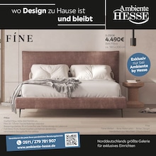 Ambiente by Hesse Prospekt für Winsen mit 8 Seiten Ambiente by Hesse Prospekt für Winsen: "wo Design zu Hause ist und bleibt", 8 Seiten, 24.10.2026 - 08.11.2026