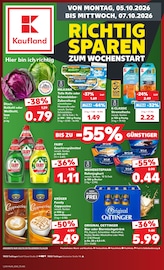 Kaufland Supermarkt Prospekt der aktuellen Woche mit 80 Seiten, gültig von 05.10.2026 bis 07.10.2026, in Mühlheim und Umgebung Aktueller Kaufland Supermarkt Prospekt in Mühlheim und Umgebung, "Hier bin ich richtig" mit 80 Seiten, 05.10.2026 - 07.10.2026