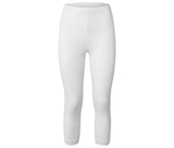 3/4-Leggings mit Spitzenborte, weiß von  im aktuellen Tchibo Prospekt für 9,99 €