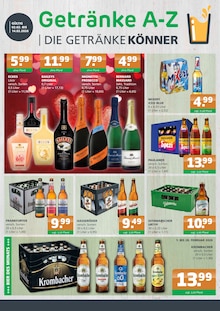 Getränke A-Z Prospekt der KW 5 "DIE GETRÄNKEKÖNNER" Aktueller Getränke A-Z Prospekt "DIE GETRÄNKEKÖNNER" Seite 1 von 4 Seiten