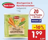 Mischgemüse & Karottenscheiben im Angebot bei Netto Marken-Discount in Gronau Mischgemüse & Karottenscheiben Angebote von Beste Ernte bei Netto Marken-Discount Gronau für 1,99 €