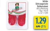 diska Chemnitz - Echt ungarische Delikatsalami Angebot im Prospekt Echt ungarische Delikatsalami bei diska im Chemnitz Prospekt für 1,29 €