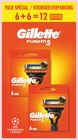 Lames Fusion 6+6 - Gillette dans le catalogue Intermarché