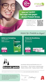 Aktueller mea - meine apotheke Apotheken Prospekt in Hof und Umgebung, "Unsere August-Angebote" mit 4 Seiten, 01.08.2025 - 31.08.2025