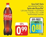 Limonade Angebote von Coca-Cola, Fanta, Sprite oder Mezzo Mix bei EDEKA Jena für 0,88 €