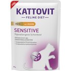 Aktuelles Kattovit Sensitive Paté mit Huhn 85 g Angebot bei Zookauf in Neuss ab 0,69 €