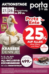 porta Möbel Prospekt für Braunschweig mit 1 Seite porta Möbel Prospekt für Braunschweig: "KRASSER DENN JE!", 1 Seite, 26.02.2026 - 28.02.2026