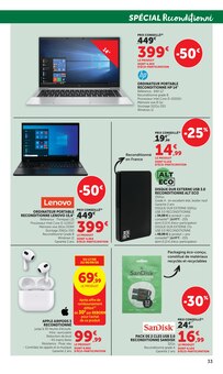 Promotion IPhone SE dans le prospectus Super U, valable du 18/08/2026 au 06/09/2026 Promo IPhone SE dans le catalogue Super U du moment à la page 33