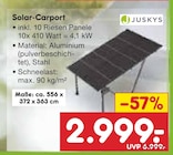 Solar-Carport Angebote von Juskys bei Netto Marken-Discount Warendorf für 2.999,00 €