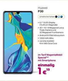 Smartphone P30 + Tarif MagentaMobil Special bei Systemhaus Hartmann in Menden Smartphone P30 + Tarif MagentaMobil Special im Angebot bei Systemhaus Hartmann Menden für 1,00 €