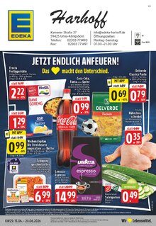 Coca Cola im aktuellen EDEKA Prospekt (Bergkamen) Coca Cola im EDEKA Prospekt "Aktuelle Angebote" mit 25 Seiten (Bergkamen)