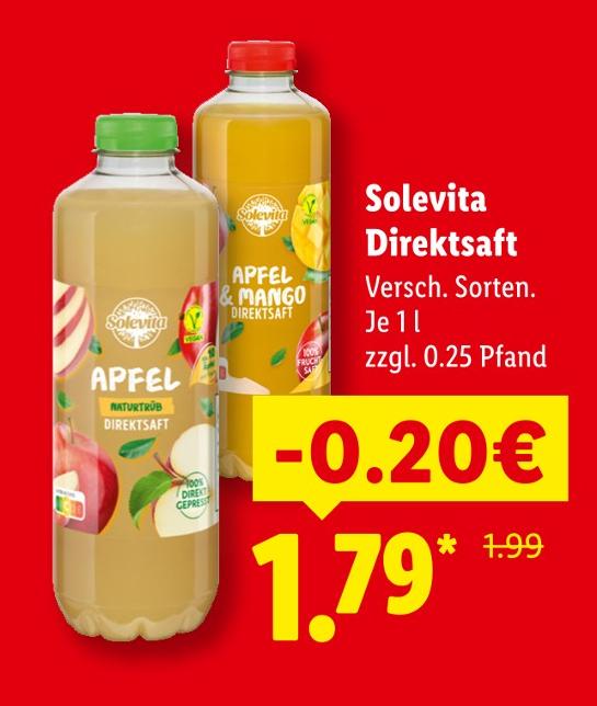 Apfel & Mango Direktsaft