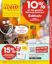 Netto Marken-Discount Prospekt für Roßleben: "10% auf das gesamte Mehrweg-Sortiment", 2 Seiten, 28.04.2025 - 03.05.2025