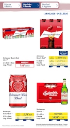 Budweiser im METRO Prospekt "Wochenangebote + Gewinnspiel" auf Seite 32