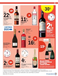 Offre Vin Bordeaux dans le catalogue E.Leclerc du moment à la page 25