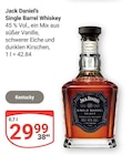 Single Barrel Whiskey im Angebot bei GLOBUS in Siegen Single Barrel Whiskey Angebote von Jack Daniel's bei GLOBUS Siegen für 29,99 €