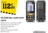 Promo TÉLÉMÈTRE LASER VERT 100 M à 112,80 € dans le catalogue Tout Faire à Beaurepaire