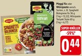 fix oder Würzpaste Angebote von Maggi bei EDEKA Pforzheim für 0,44 €