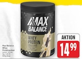 Whey Proteinpulver von Max Balance für 14,99 € bei E center im Angebot Whey Proteinpulver von Max Balance im aktuellen E center Prospekt