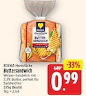 Buttersandwich von EDEKA Herzstücke für 0,99 € bei E center im Angebot Buttersandwich von EDEKA Herzstücke im aktuellen E center Prospekt