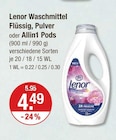 Waschmittel Flüssig von Lenor im aktuellen V-Markt Prospekt für 4,49 €