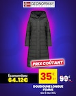 Doudoune Longue Femme - GEONORWAY en promo chez Stokomani Metz à 35,87 €