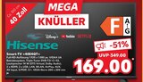 Smart-TV »40E4QT« von Hisense im aktuellen Kaufland Prospekt für 169,00 €