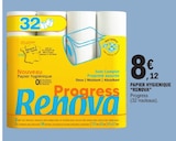 Papier hygiénique Progress - RENOVA en promo à 8,12 € chez E.Leclerc Papier hygiénique Progress - RENOVA dans le catalogue E.Leclerc