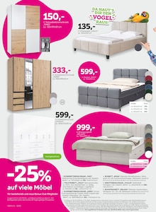 Bett im mömax Prospekt "minus 25% auf viele Möbel" mit 16 Seiten (Saarbrücken)