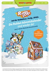 Weihnachten im Westlotto Prospekt in Wardenburg Aktueller Westlotto Prospekt mit Weihnachten, "Die Rubbel-Adventskalender sind wieder da!", Seite 1
