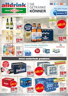 Bier im alldrink Prospekt "DIE GETRÄNKEKÖNNER" mit 4 Seiten (Frankfurt (Main))