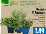 Deutsche Kräutertöpfe Oregano, Rosmarin oder Thymian bei EDEKA im Floh-Seligenthal Prospekt für 1,49 €