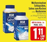 Schlagrahm im Angebot bei EDEKA in Kaufbeuren Schlagrahm Angebote von Weihenstephan bei EDEKA Kaufbeuren für 1,11 €